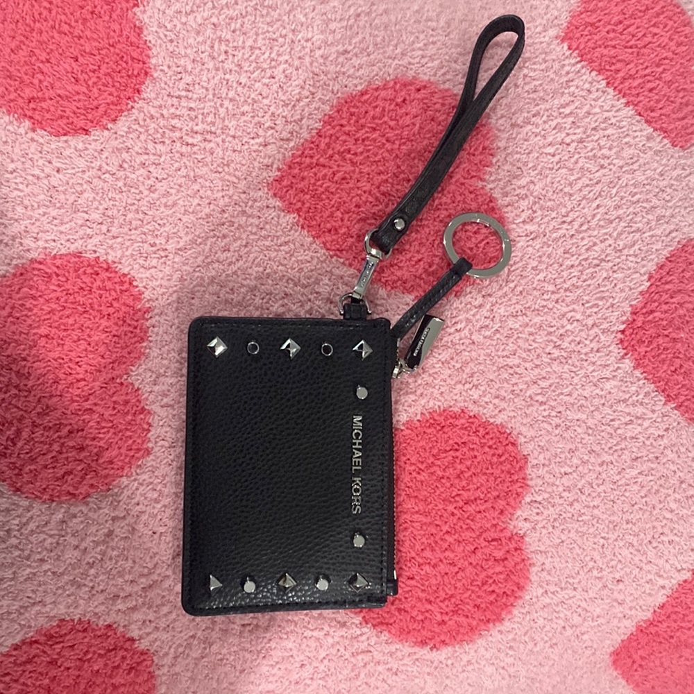 Michael Kors Studded Card Holder Wristlet